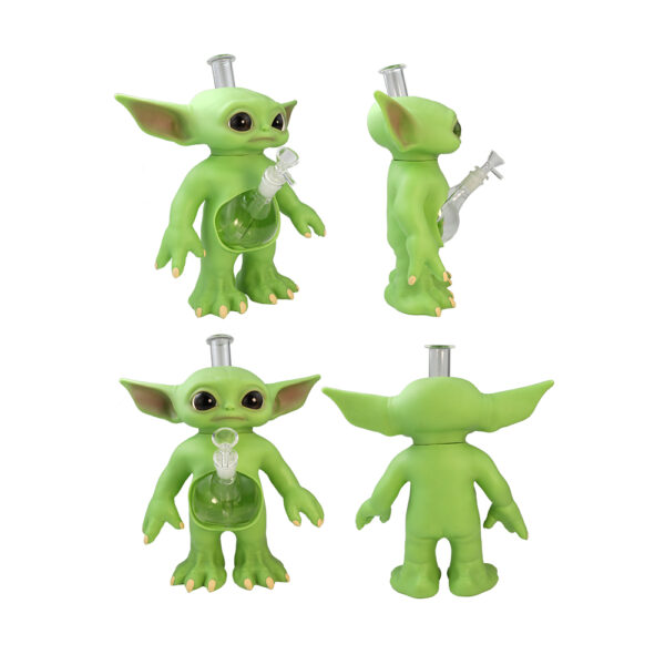 12 inches  Yoda glass water pipe - Image 9