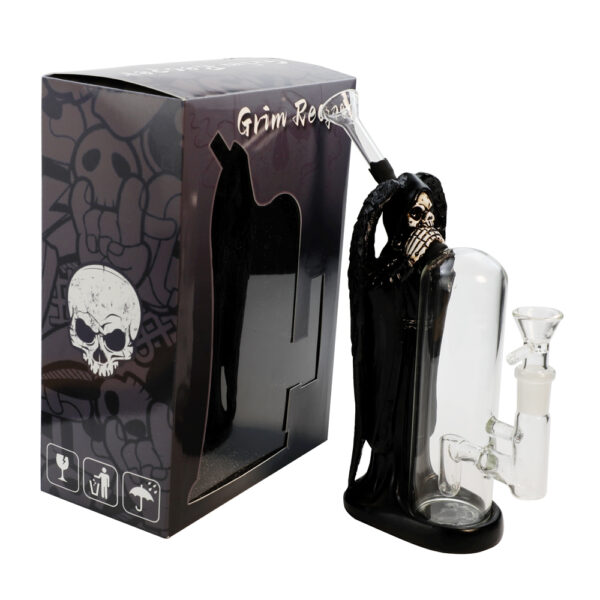 8" Grim Ripper Skull Bong - Image 14