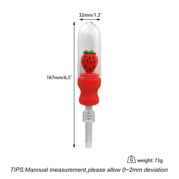 Glass display pipe with quartz nail - Image 4