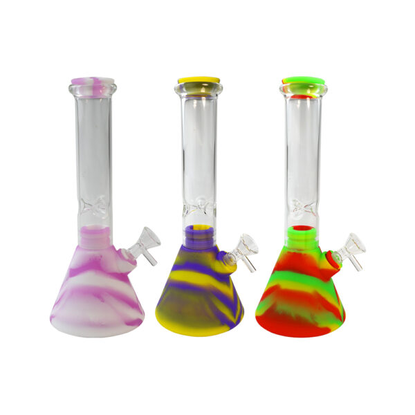 Silicone Glass Beaker bong-Assorted - Image 9