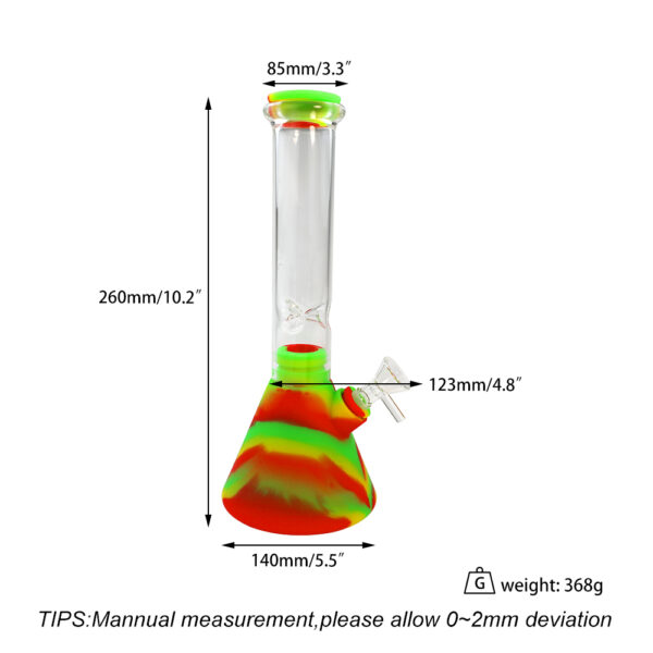 Silicone Glass Beaker bong-Assorted - Image 5