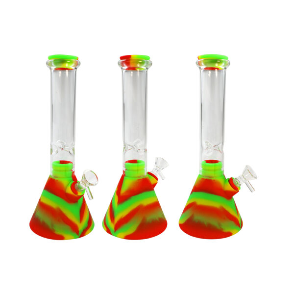 Silicone Glass Beaker bong-Assorted - Image 6