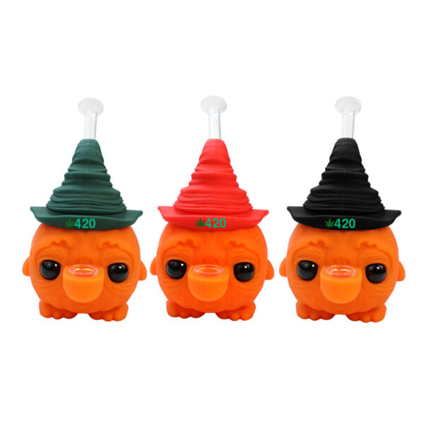 Silicone pumpkin wizard hat water pipe - Image 8