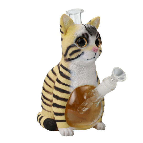 Tabby cat water pipe - Image 3