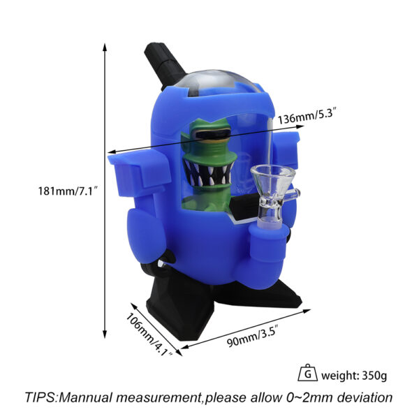 Cosy Molds 7.1" Mechanical Aliens Water Pipe - Image 7