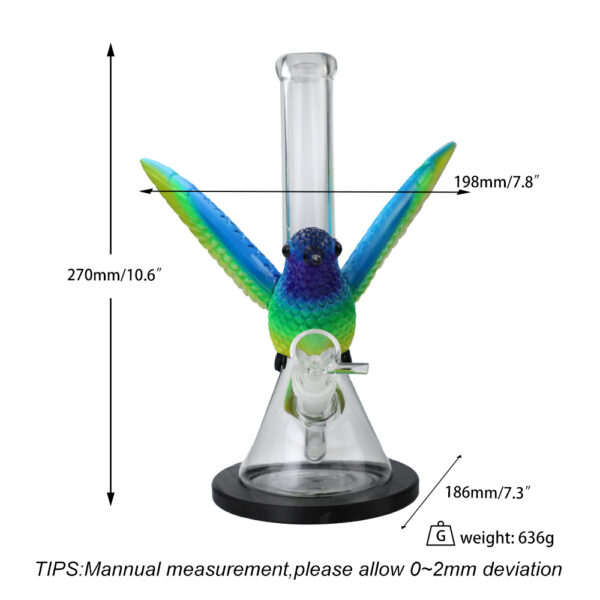 YHS Smoke 10.6" Hummingbird Water Pipe [NEW] - Image 7