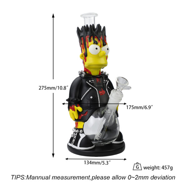 YHS Smoke 10.8" Street Bart Water Pipe [HOT] - Image 6
