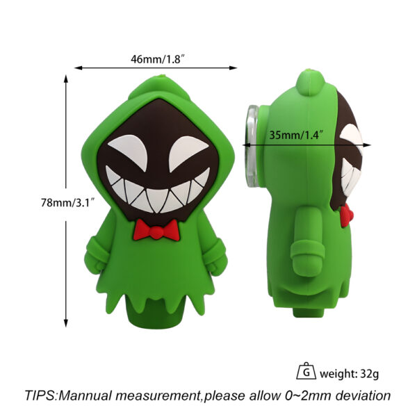 YHS Smoke 3.1" Smiling Ghost Hand Pipe - Image 7