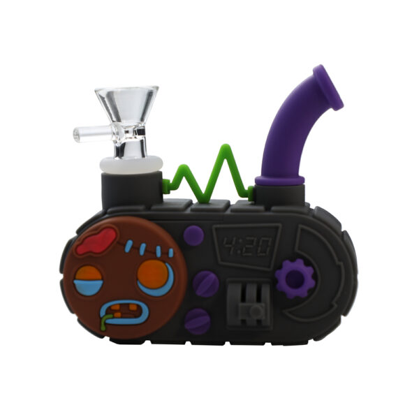 YHS Smoke 4.2" Silicone Radio Water Pipe - Image 5