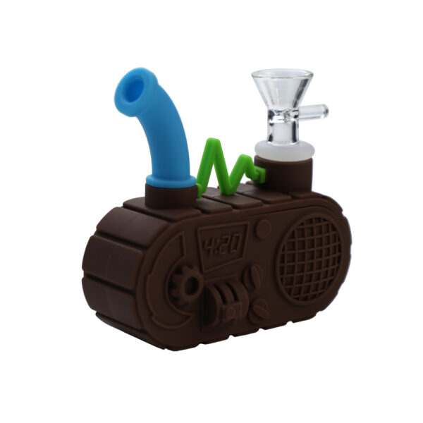 YHS Smoke 4.2" Silicone Radio Water Pipe - Image 7