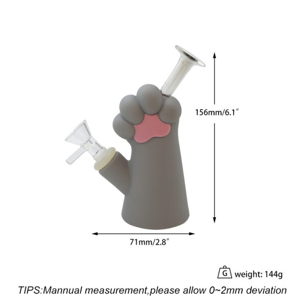 YHS Smoke 6.1" Cat's paw water pipe - Image 7