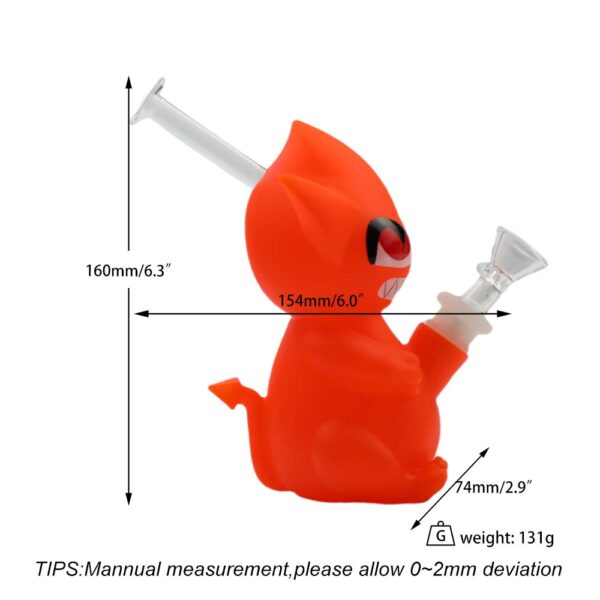 YHS Smoke 6.3" PVC Small Demon Water Pipe - Image 9