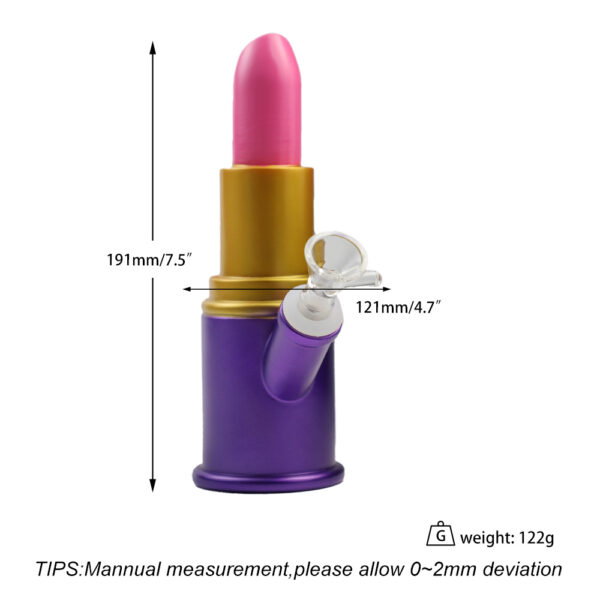 YHS Smoke  7.5" Lipstick Water Pipe - Image 6