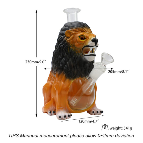 YHS Smoke 9.0" PVC Lion Water Pipe - Image 6