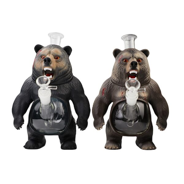 YHS Smoke 9.1"  Black Bear Water Pipe - Image 2