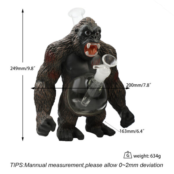 YHS Smoke 9.8" PVC Orangutan Water Pipe - Image 6