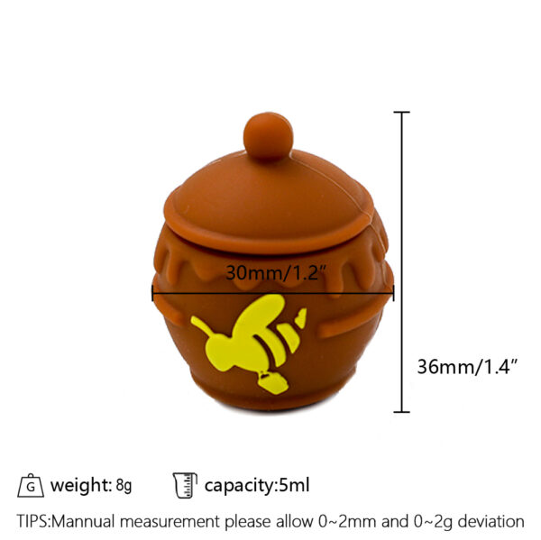 YHS Smoke Honeybee Shape Container - Image 7