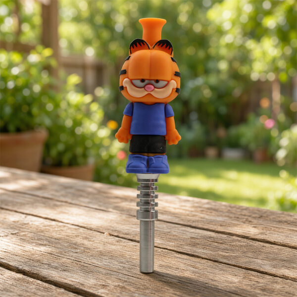 YHS Smoke 5.5'' Lazy Orange Cat Nectar collector