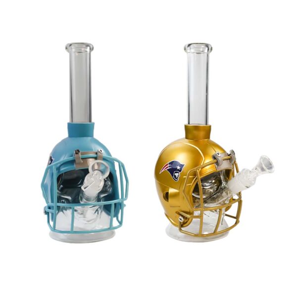 YHS Smoke 10.6" American Football Skull Cap Water Pipe