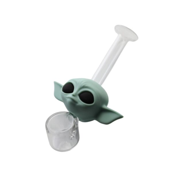 YHS Smoke 4.4"Yoda Glass Hand Pipe