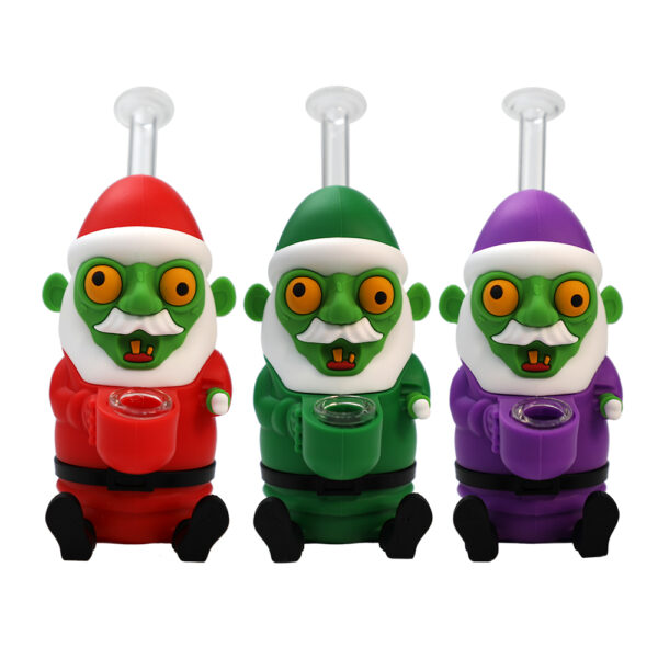 YHS Smoke 6.5" Christmas Santa Water Pipe