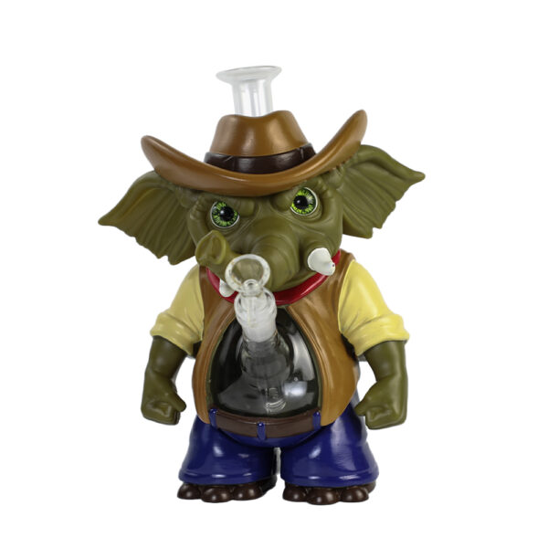 YHS Smoke 10.6" Cowboy Elephant Water Pipe[NEW]