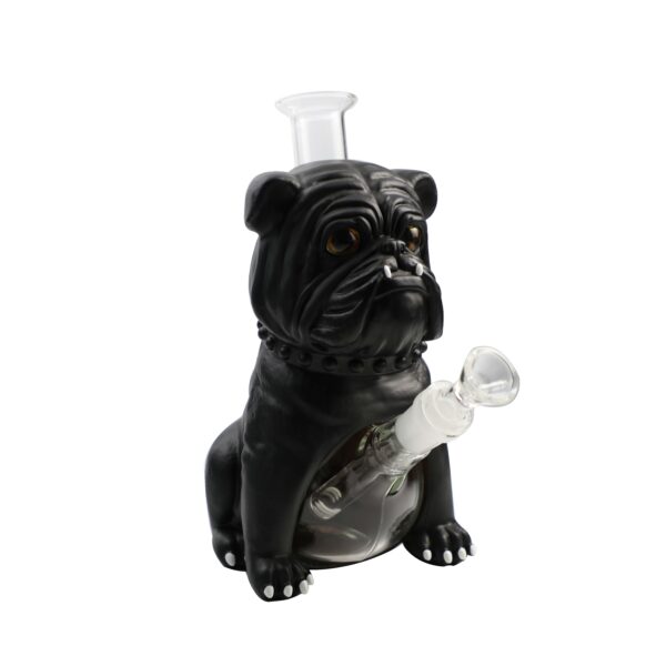 YHS Smoke 8.6" PVC Black Bulldog Water Pipe
