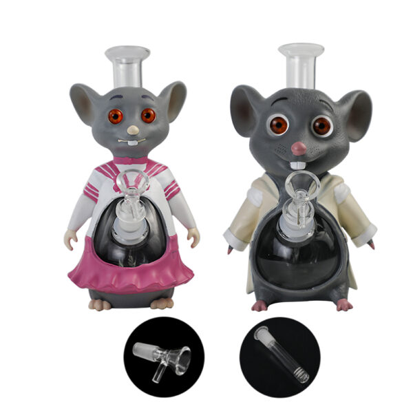 YHS Smoke Valentine’s Day Heartbeat Mouse Couple Water Pipe Bundle
