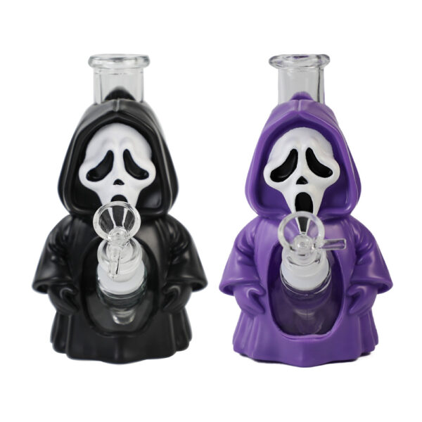 YHS Smoke 6.6" Small Size Scary Face Water Pipe