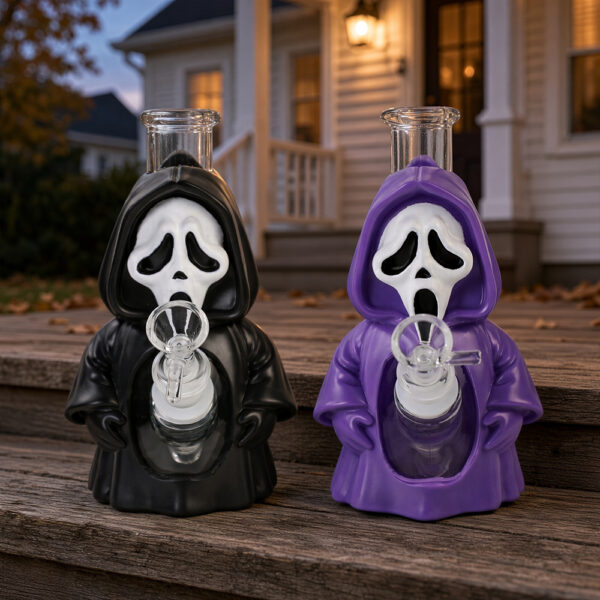 YHS Smoke 6.6" Small Size Scary Face Water Pipe[HOT]
