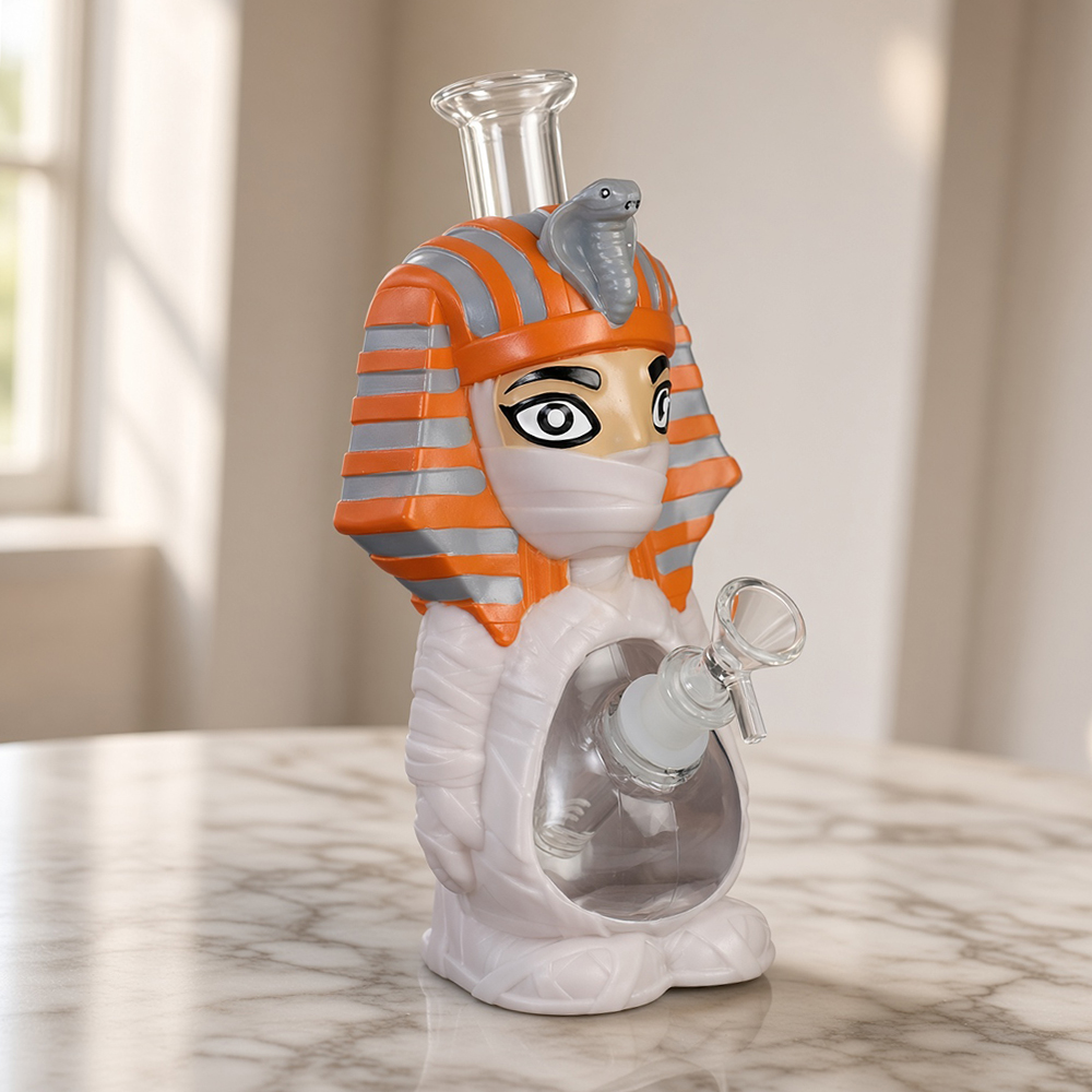 YHS Smoke 9.4" Mummy Pharaoh Water Pipe - Image 2