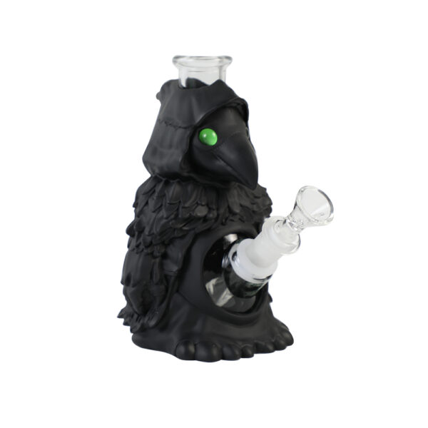 YHS Smoke Small 6.7" Crow Man Water Pipe