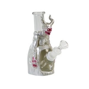 YHS Smoke 6.8" Small White Demon Water Pipe