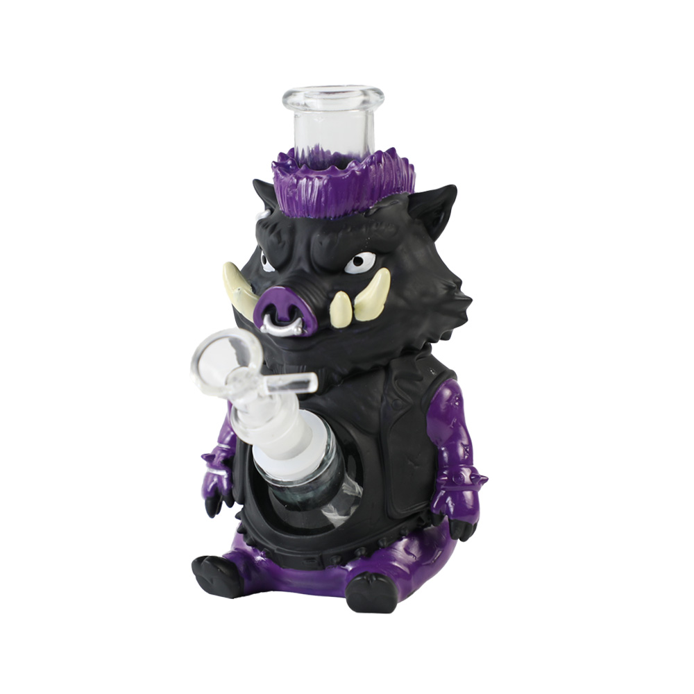 YHS Smoke 6.7"Mini Violent Pig Water Pipe - Image 6