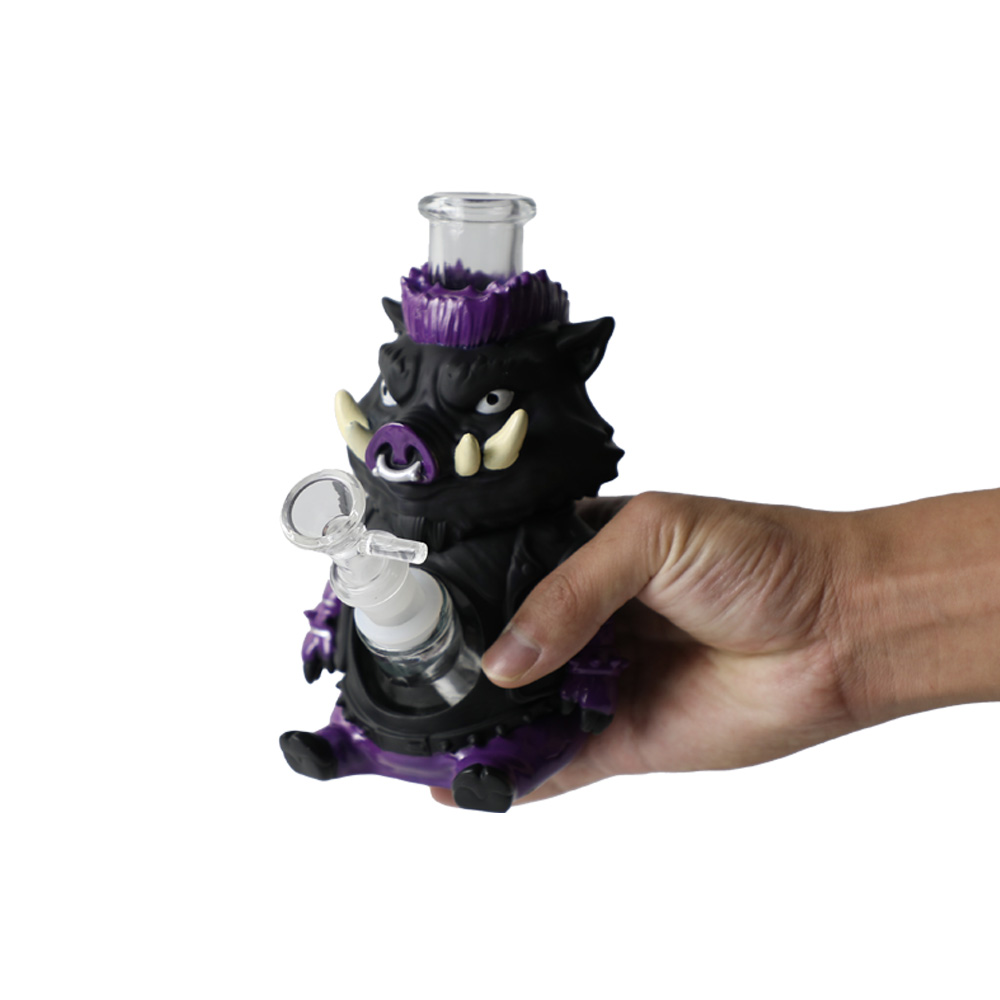 YHS Smoke 6.7"Mini Violent Pig Water Pipe - Image 2