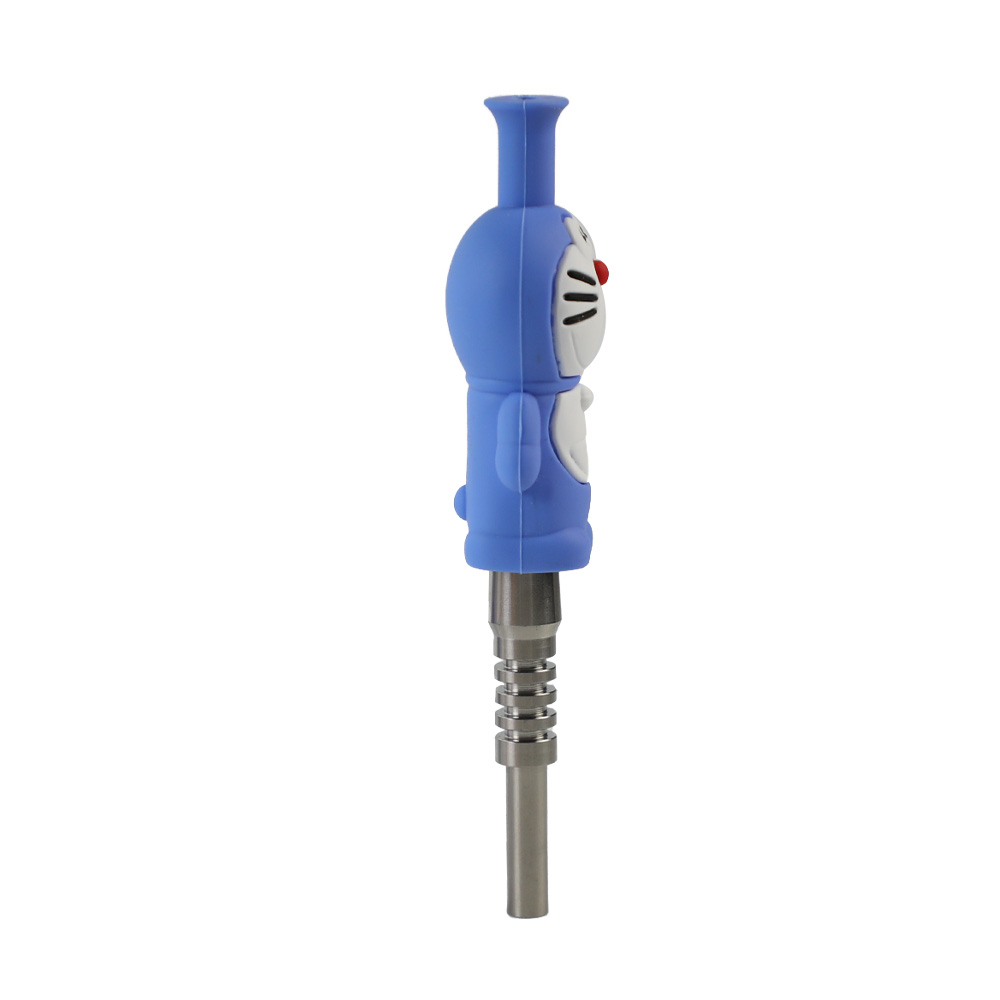 YHS Smoke 6.1" Doraemon Nectar Collector With Titanium Nail - Image 5