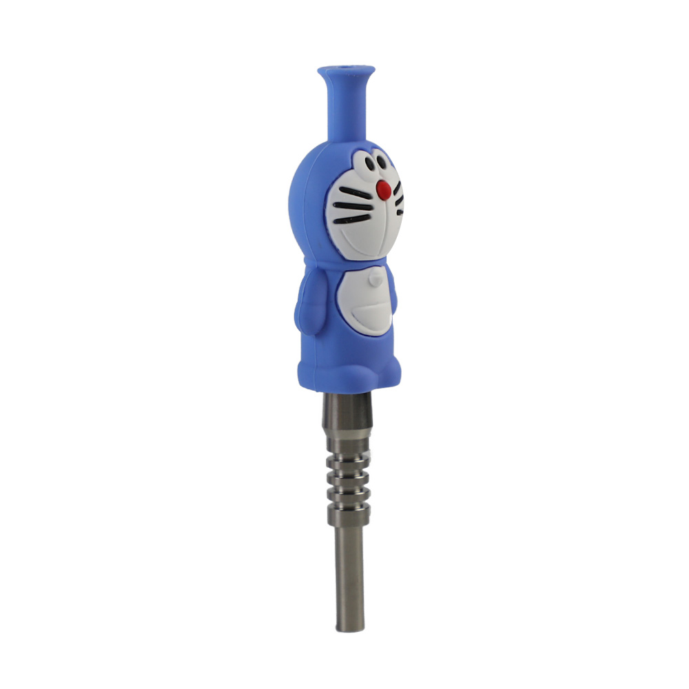 YHS Smoke 6.1" Doraemon Nectar Collector With Titanium Nail - Image 6