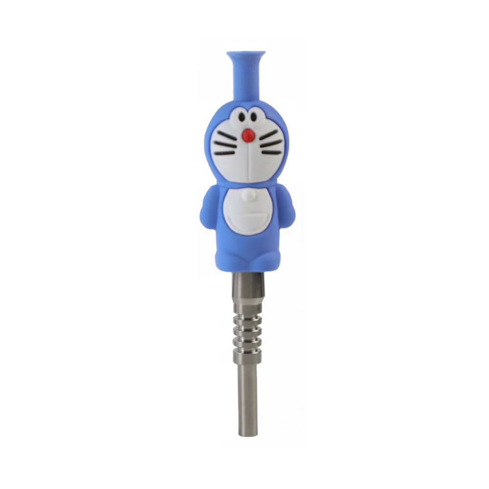 YHS Smoke 6.1" Doraemon Nectar Collector With Titanium Nail - Image 4