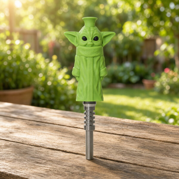 YHS Smoke 5.7"Green Gremlin Nectar Collector With Titanium Nail