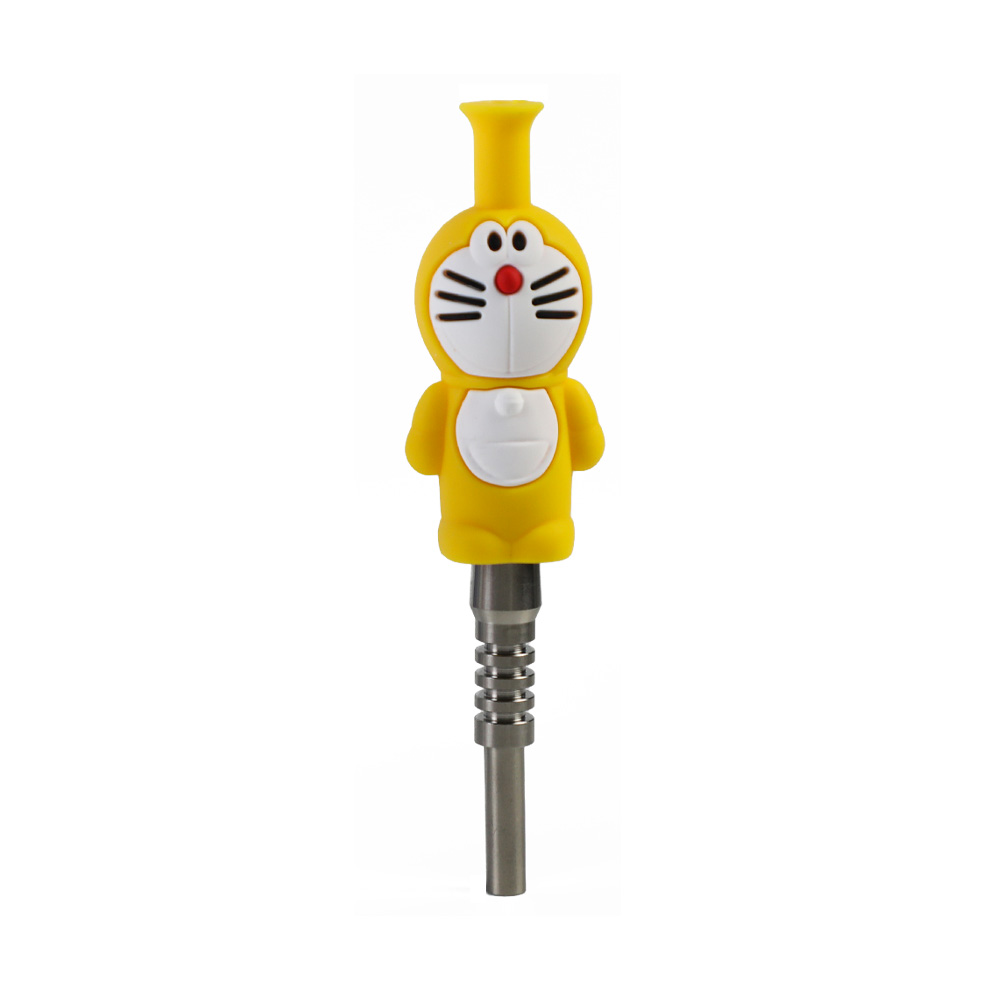 YHS Smoke 6.1" Doraemon Nectar Collector With Titanium Nail - Image 2