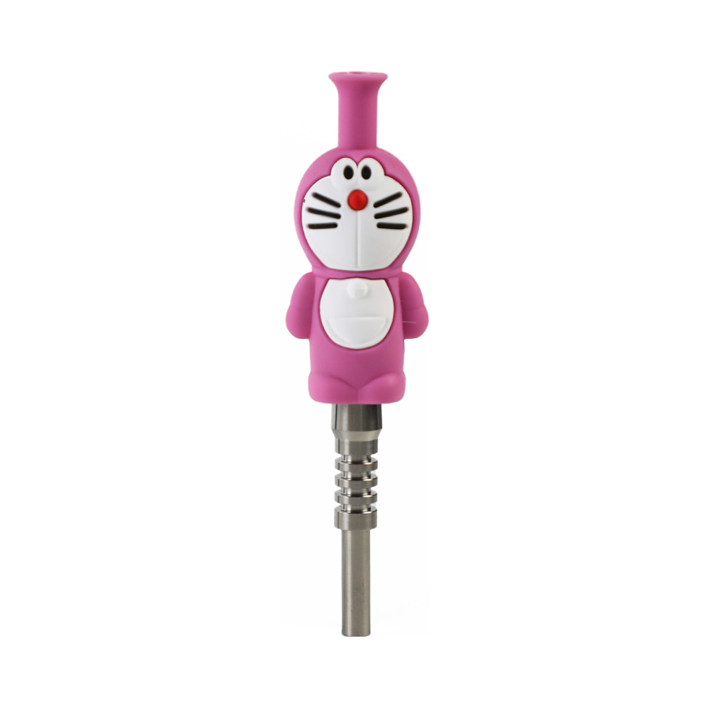 YHS Smoke 6.1" Doraemon Nectar Collector With Titanium Nail - Image 3