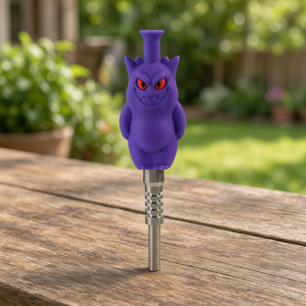YHS Smoke 5.9" Gengar Nectar Collector With Titanium Nail