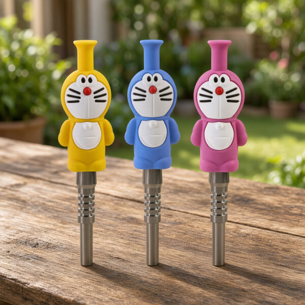 YHS Smoke 6.1" Robo Cat Nectar Collector With Titanium Nail