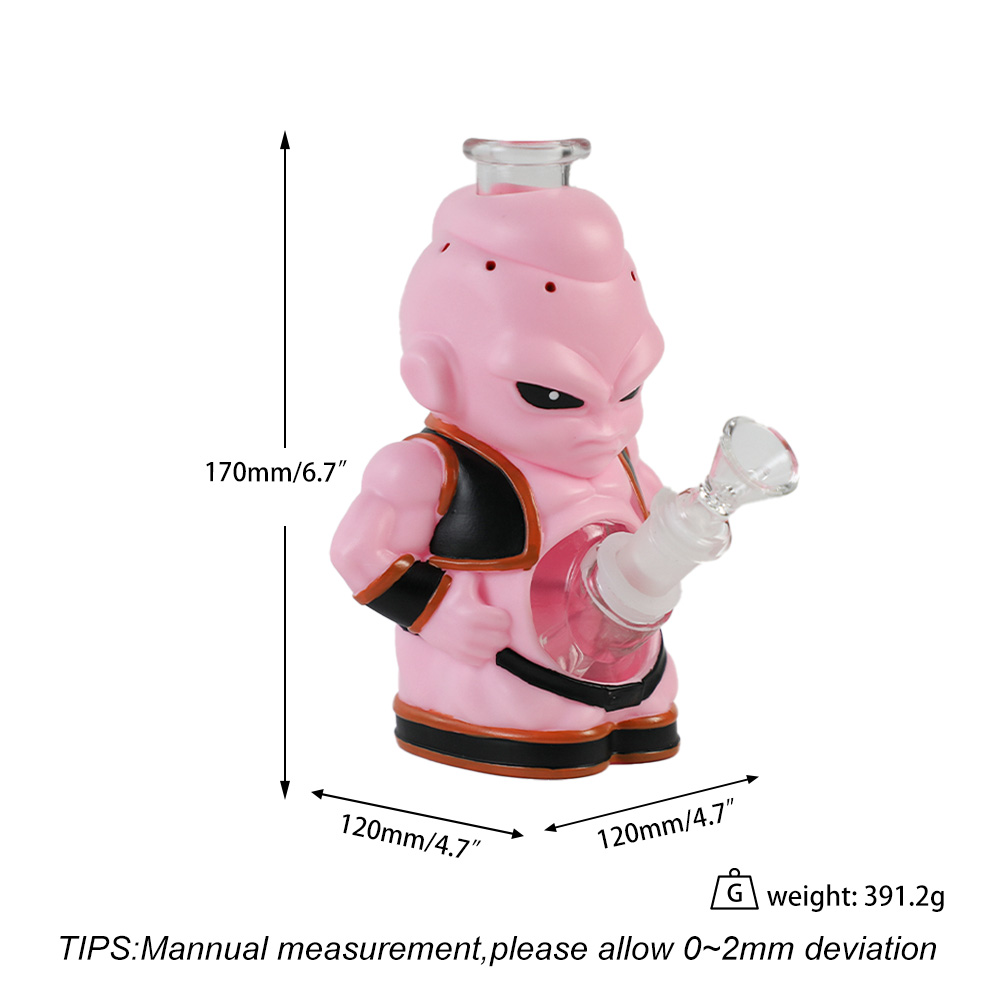 YHS Smoke 6.7" Small Size Majin Buu Water Pipe - Image 7