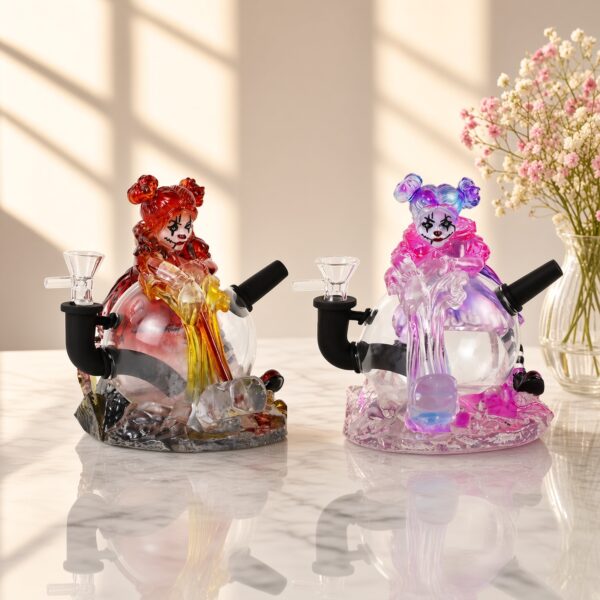 YHS Smoke 6.6" Glass Harley Quinn Water Pipe[HOT]