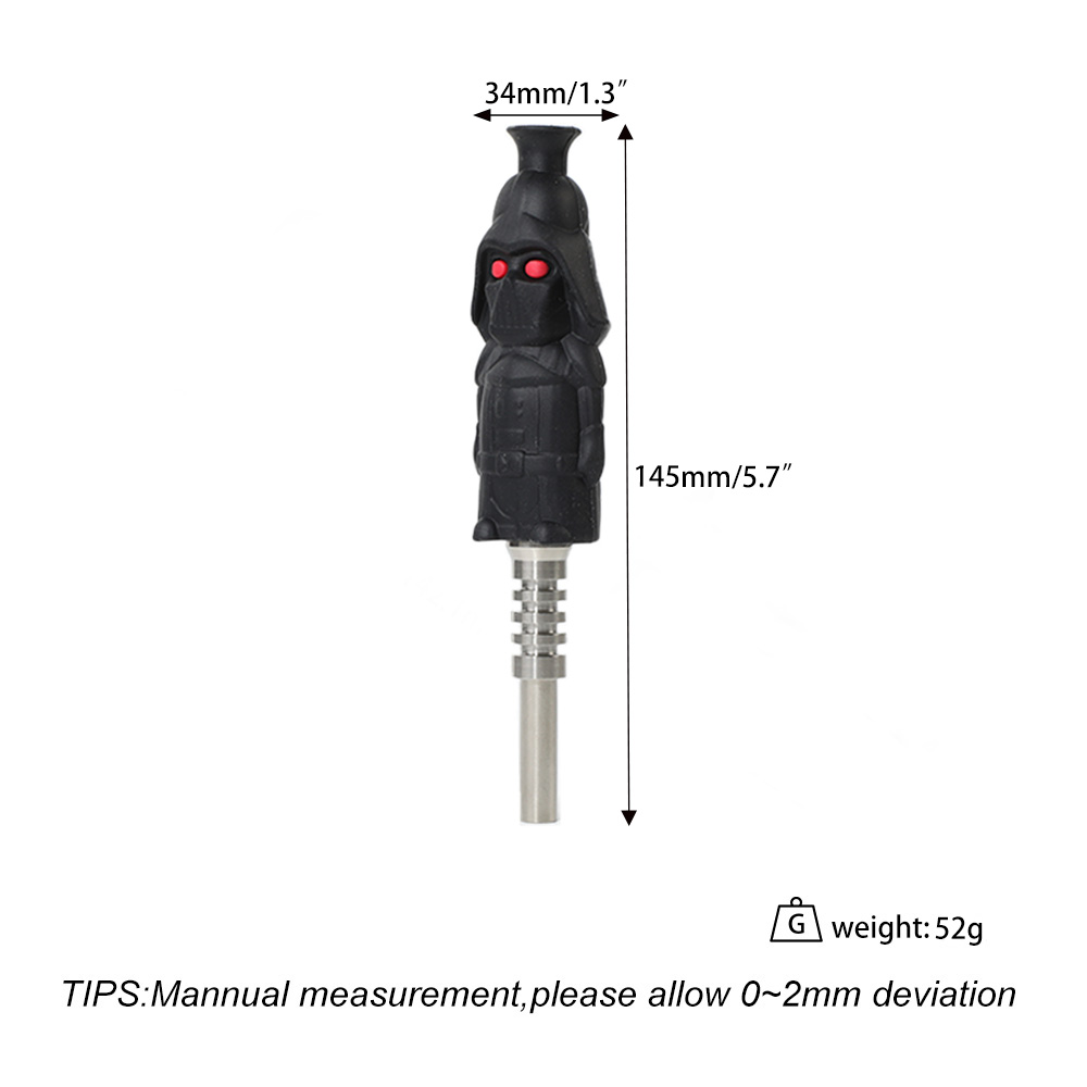 YHS Smoke 5.7"Darth Vader Nectar Collector With Titanium Nail - Image 6