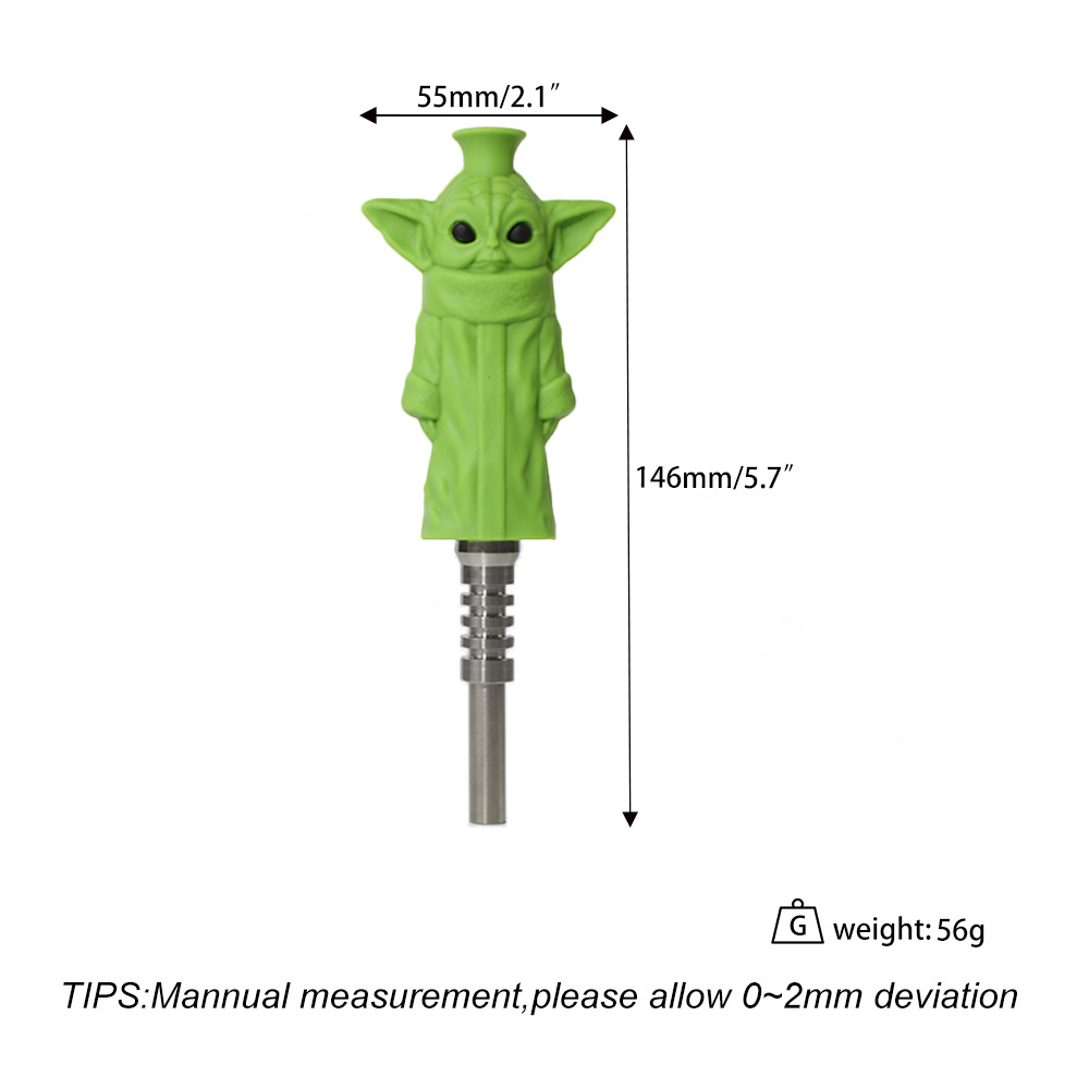 YHS Smoke 5.7"Yoda Nectar Collector With Titanium Nail - Image 6