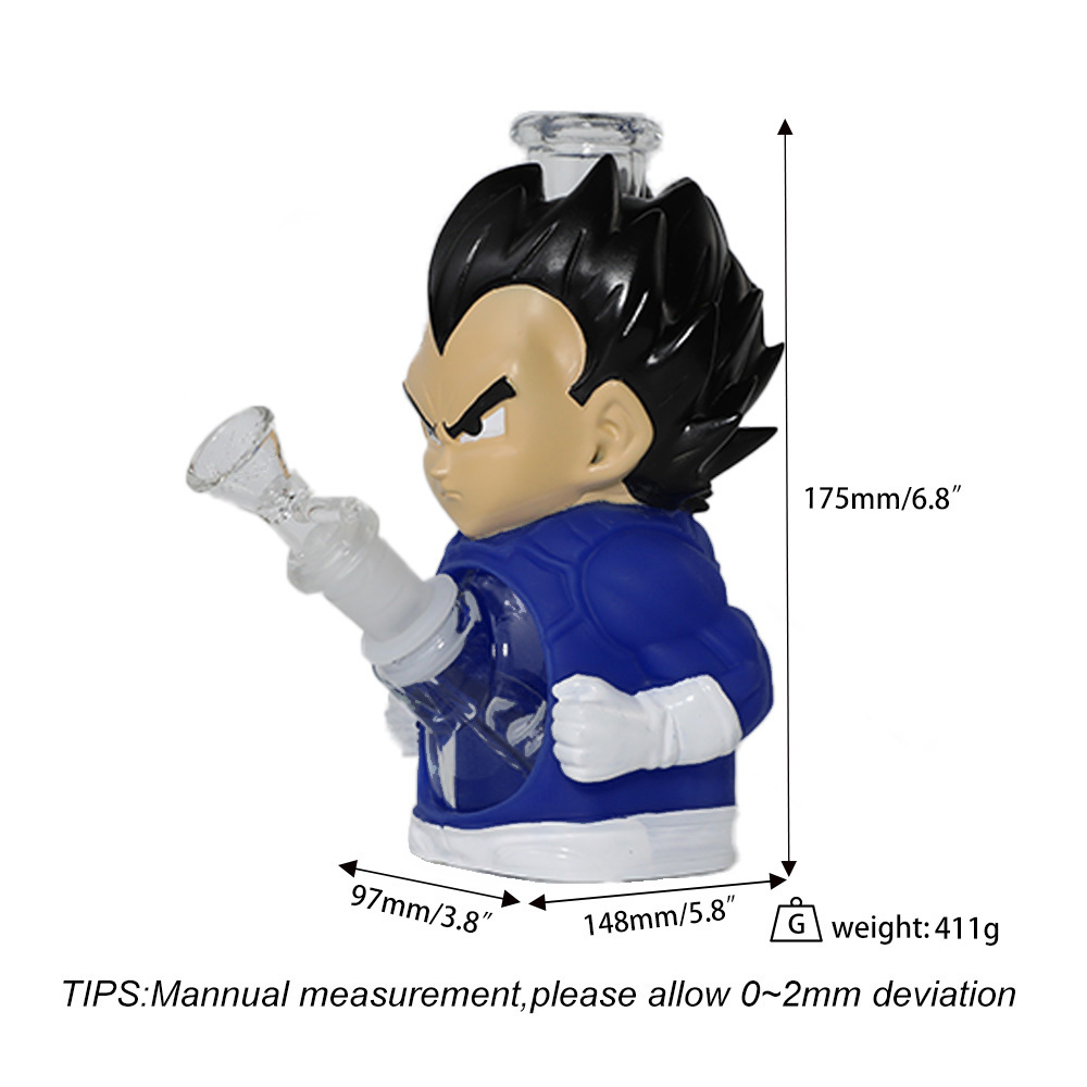 YHS Smoke 6.8" Small Size Vegeta Water Pipe - Image 8